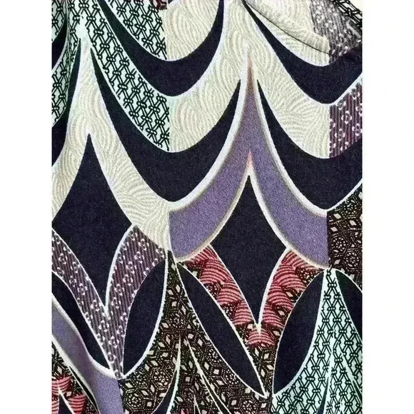 Chelsea 28 Sz LRG Purple Aqua Print Tank Romper Shorts Adjustable Straps Pockets - Picture 5 of 14